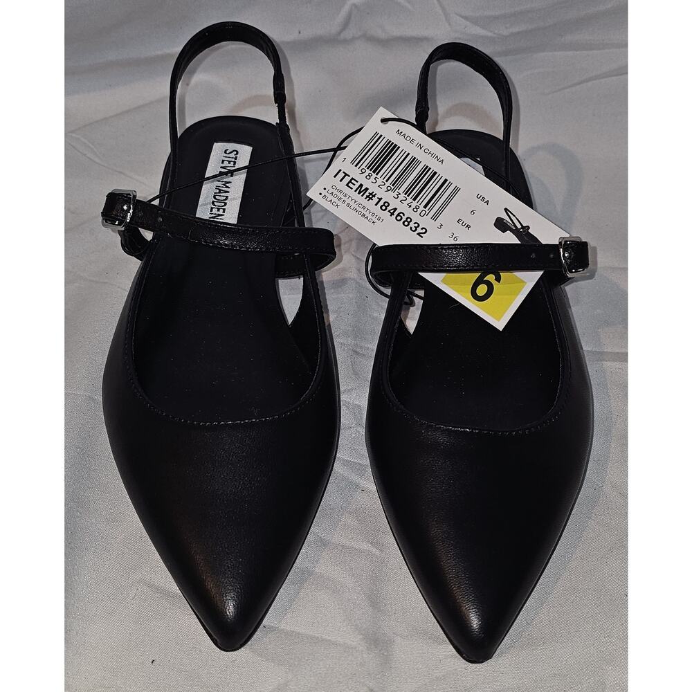 Steve Madden Women's Christyy Pointed Toe Slingback Pumps - Picture 4 of 6